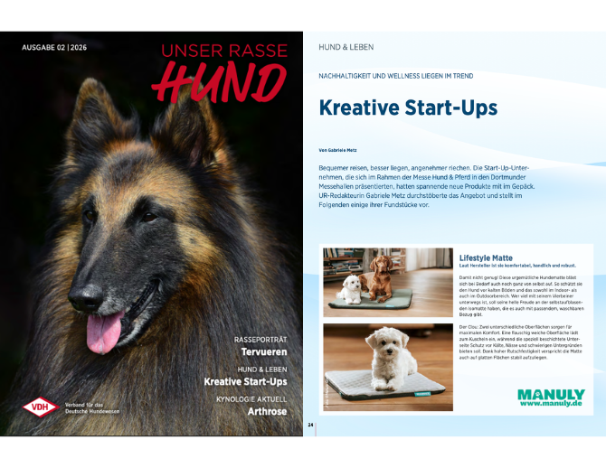 Artikel im VDH Unser Rasse Hund Ausgabe 02 | 2026